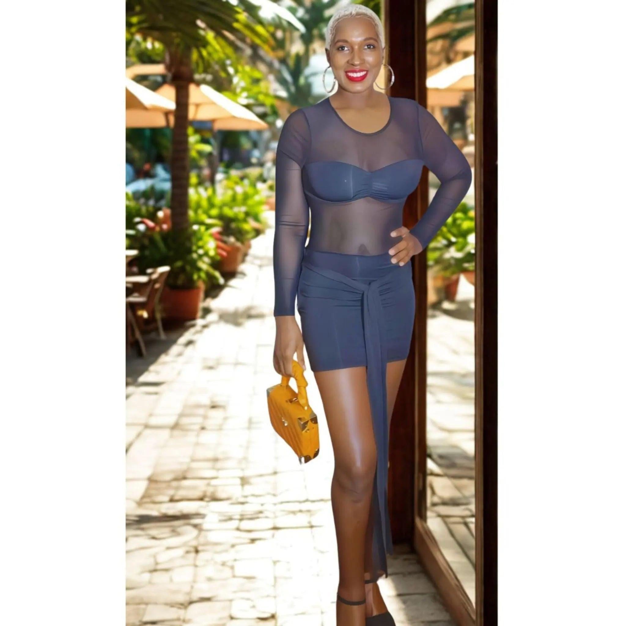 siren black dress for occasions.