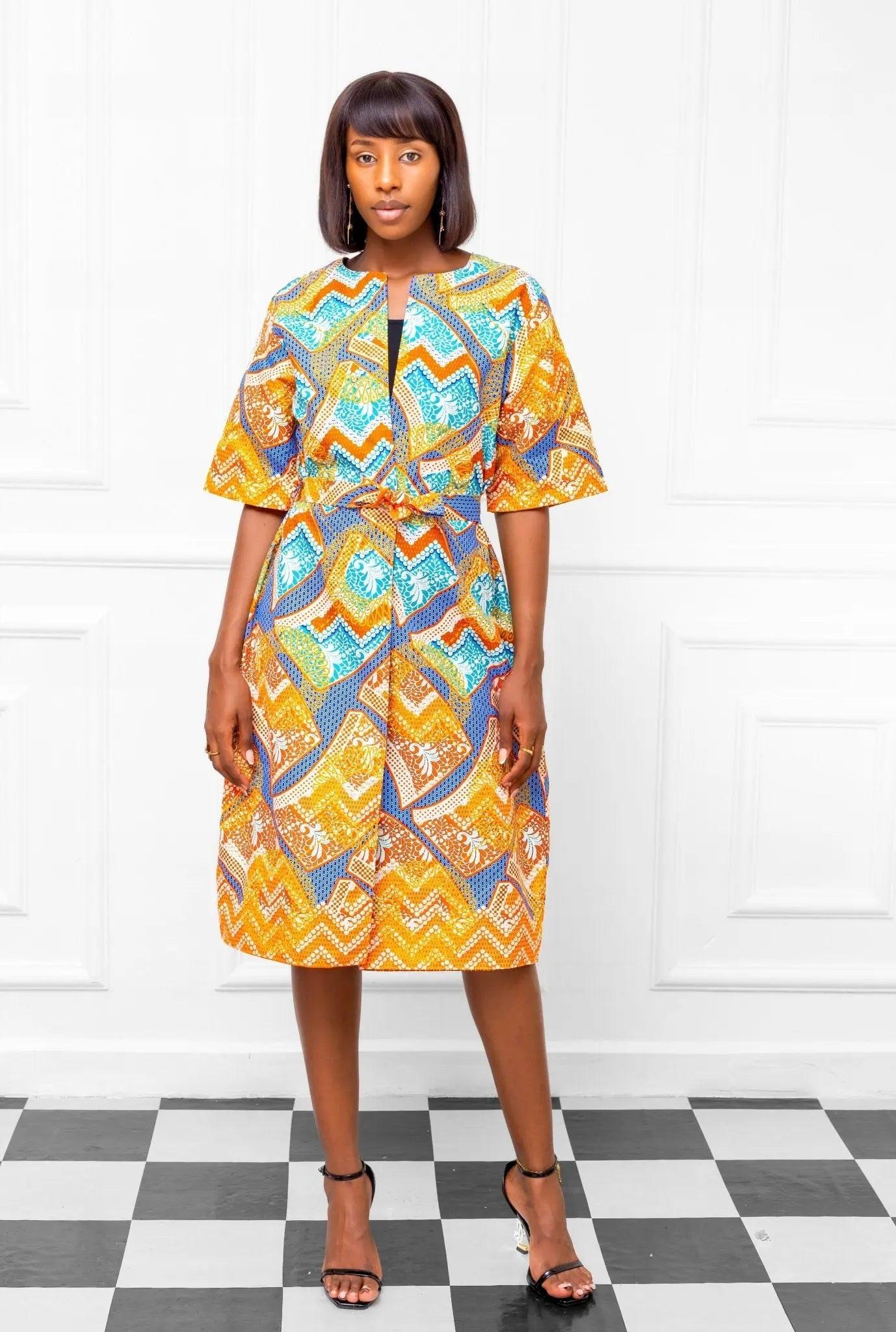 African Kimono Print - FashionbyVLouis
